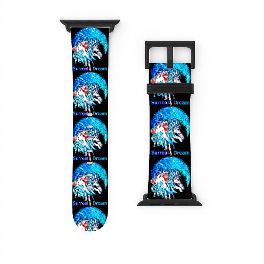 Art-Gil Horse 1 Surreal Horses from another world Watch Bands For Apple Watch