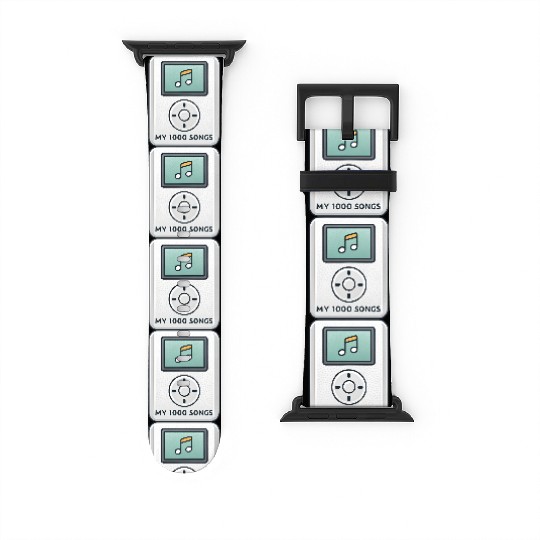 My 1000 Songs MP3 Player Retro 2000s Y2K Watch Bands For Apple Watch