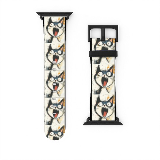 Funny Screaming Cat – Meme Expression Watch Bands For Apple Watch