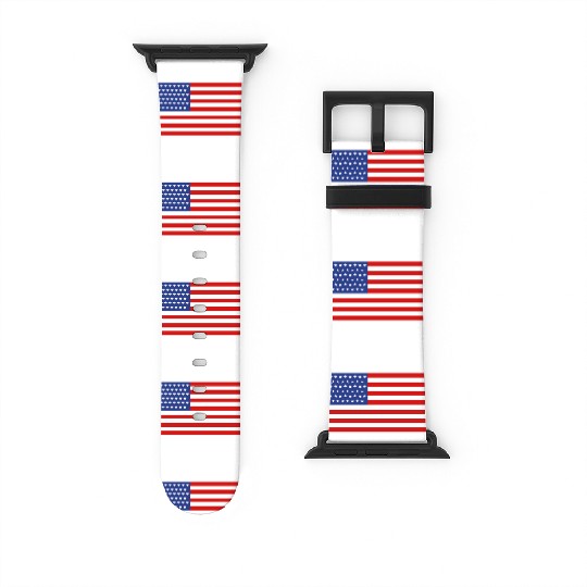 US Flag 51 Stars Watch Bands For Apple Watch