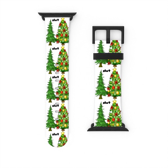 Funny Christmas Tree Slut Watch Bands For Apple Watch