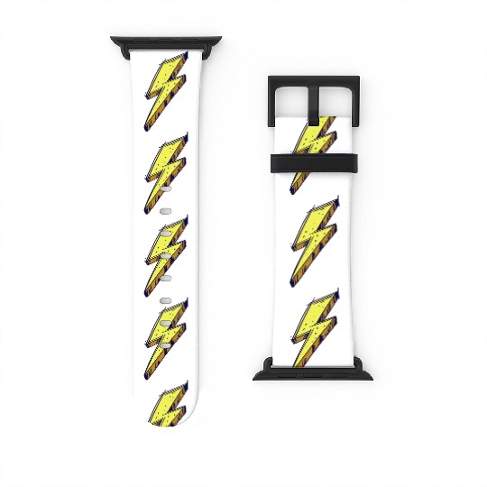 Lightning Bolt Color Illustration Watch Bands For Apple Watch