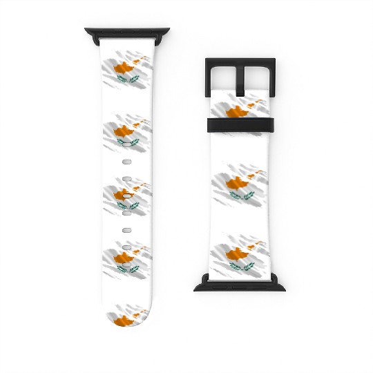 Cyprus Ripped Flag Watch Bands For Apple Watch