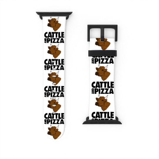 Cattle And Pizza Watch Bands For Apple Watch