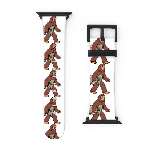 Bigfoot Sasquatch Walking Pekingese Watch Bands For Apple Watch