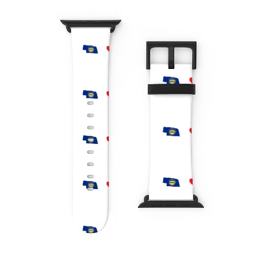 Nebraska Heartbeat Gift Watch Bands For Apple Watch