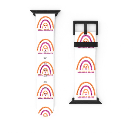 Happy Lesbian Pride Month Lesbian Rainbow Watch Bands For Apple Watch