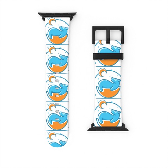 Polar Bear and Moon Watch Bands For Apple Watch