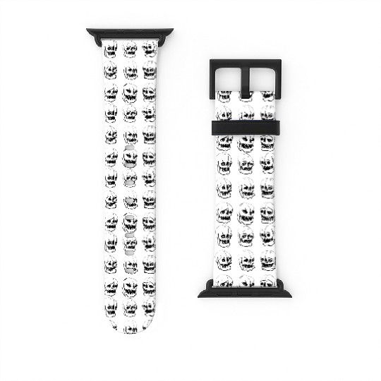 Skeleton head reactions and feelings Watch Bands For Apple Watch
