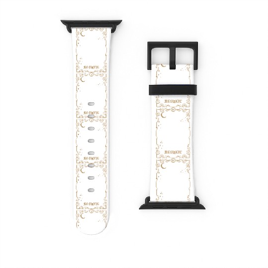 Cat Meow Tarot Card Occult Club Gothic Animal Watch Bands For Apple Watch