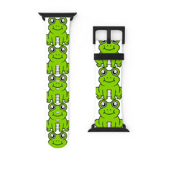 Small sitting cute frog Watch Bands For Apple Watch
