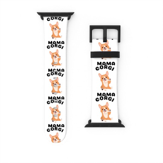 cute corgi mama Watch Bands For Apple Watch