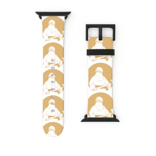 Evil Christmas Santa Axe Watch Bands For Apple Watch