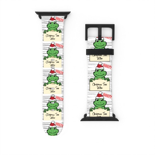 Frog christmas funny prison Watch Bands For Apple Watch