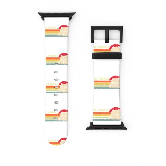 Retro Style Ew, People Watch Bands For Apple Watch Funny Cat