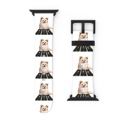 Corgi Tarot Card Reader Cool Tarot Cartomancy Watch Bands For Apple Watch