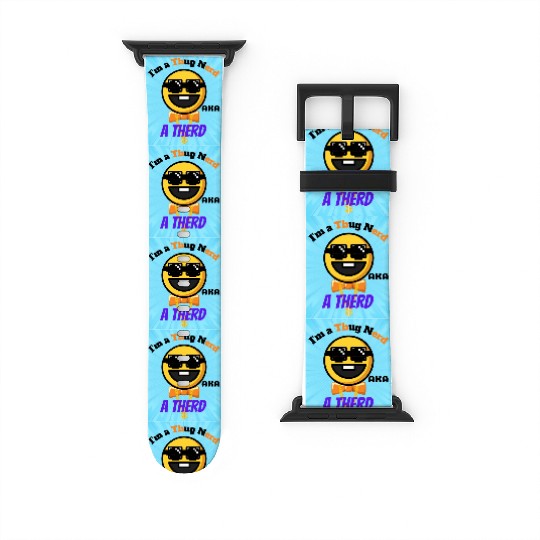 Thug Nerd aka Therd funny meme Watch Bands For Apple Watch