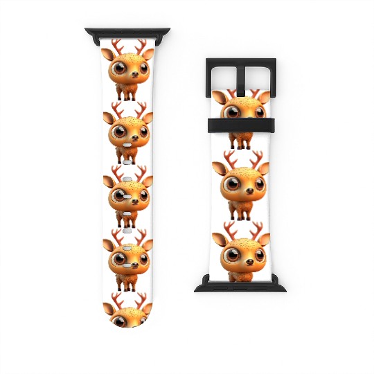 Cute deer cartoon character Watch Bands For Apple Watch