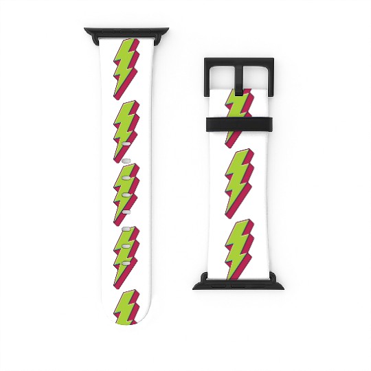 Green Lightning Bolt Watch Bands For Apple Watch