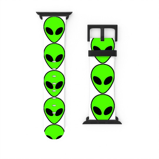 Alien Head Pocket Patch Area 51 Watch Bands For Apple Watch