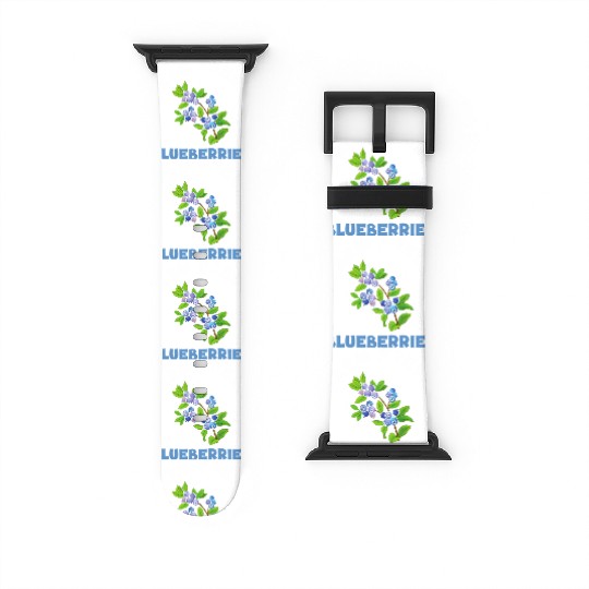 Blueberries Graphics Blueberry Farmer Blueberry Watch Bands For Apple Watch