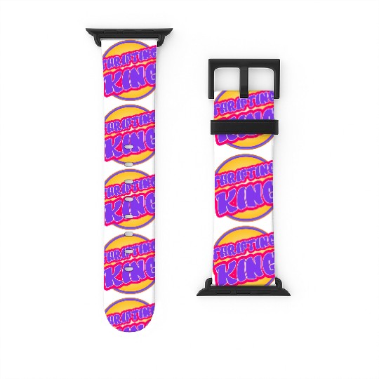 Thrifting King purple yellow Watch Bands For Apple Watch