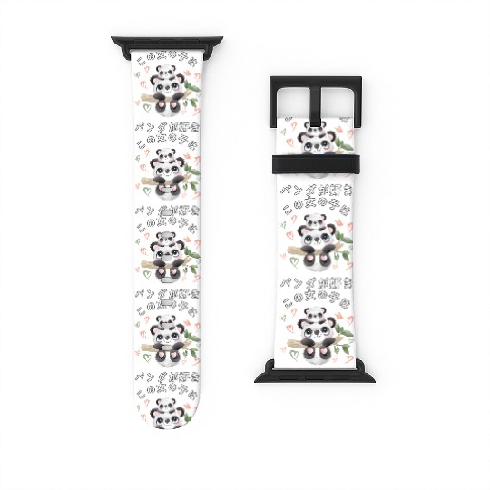 Panda Love Mom Panda Bear Watch Bands For Apple Watch