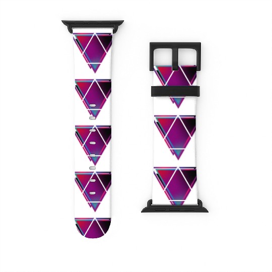 "Triangle Bliss: Geometric Marvel Watch Bands For Apple Watch"