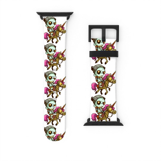 Zombie on unicorn Watch Bands For Apple Watch