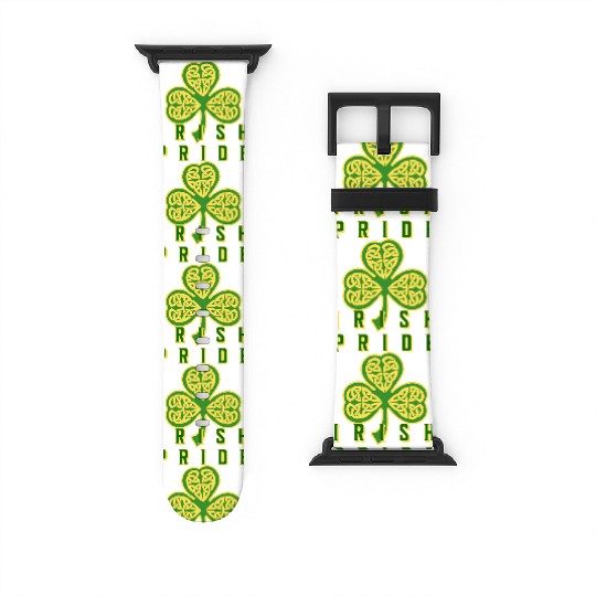 Irish Pride Clover Shamrock St Patricks Watch Bands For Apple Watch