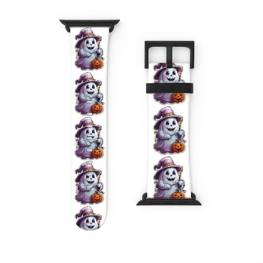 Happy Halloween Pumpkins Ghost 28 Watch Bands For Apple Watch