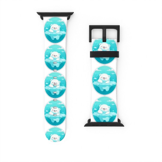 Cute Polar Bear Watch Bands For Apple Watch