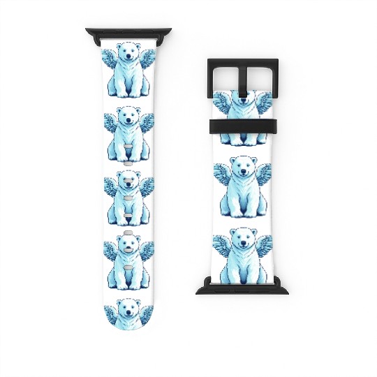 Bear Polar Bear Angel Wings Watch Bands For Apple Watch