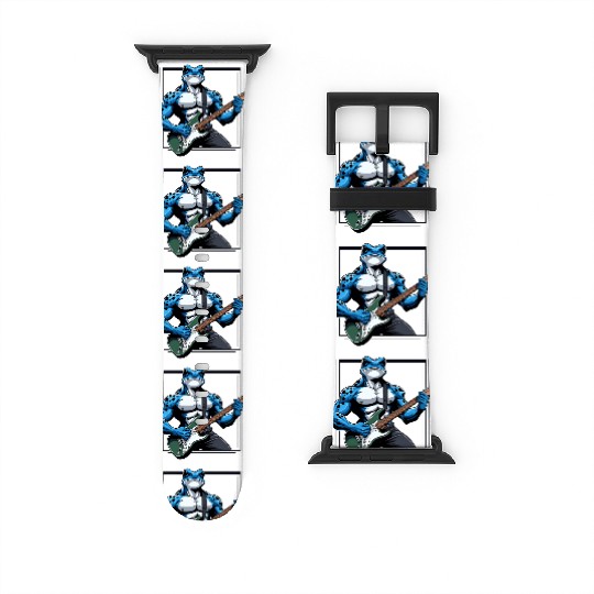 Poison dart frog guitar Watch Bands For Apple Watch