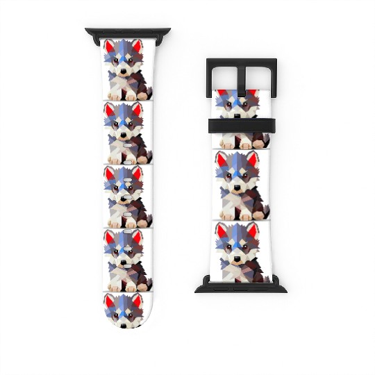 Geometric Wolf Cub Watch Bands For Apple Watch