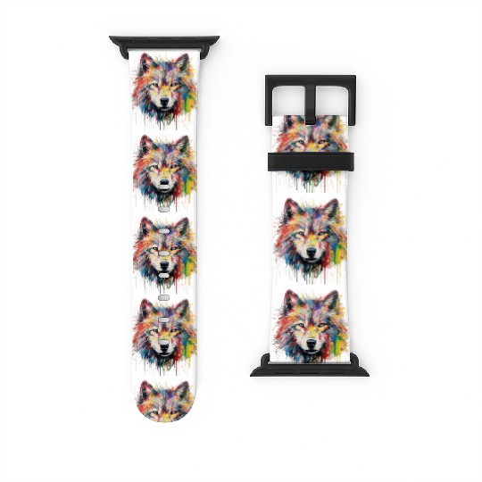 Grafitti Wolf Watch Bands For Apple Watch