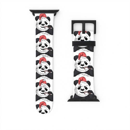 Panda Candy Cane Pastry Maker Gift Watch Bands For Apple Watch