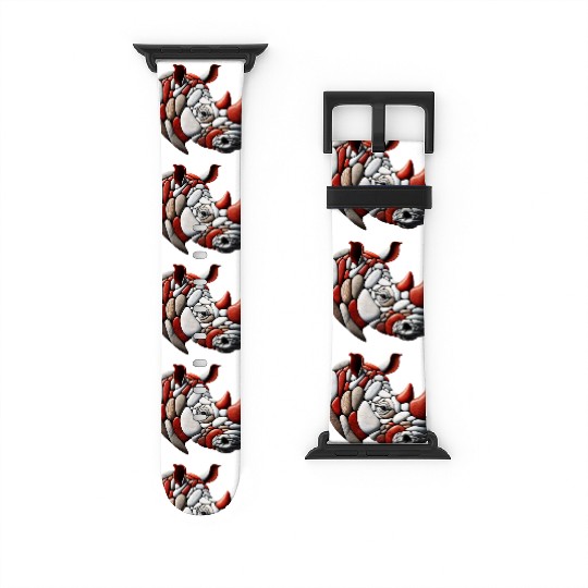 Rustic Terra Rhinoceros Pebble Art Piece Watch Bands For Apple Watch