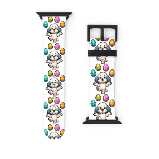 Easter Egg Easter Dog Poodle Juggling Juggler Watch Bands For Apple Watch