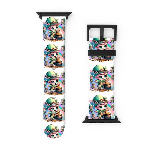 Saint Patrick's Day Chibi Leprechauns Watch Bands For Apple Watch