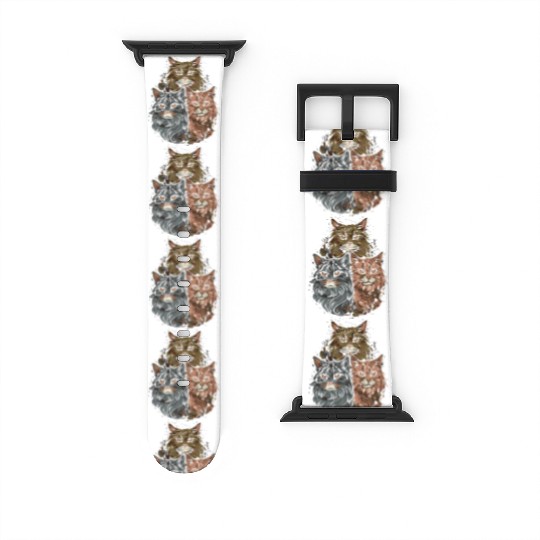 Maine Cat Gang Watch Bands For Apple Watch
