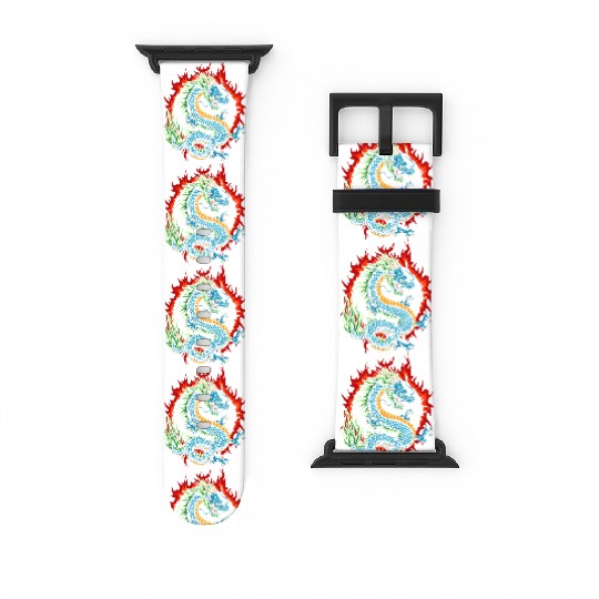 Angry Japanese Dragon Watch Bands For Apple Watch