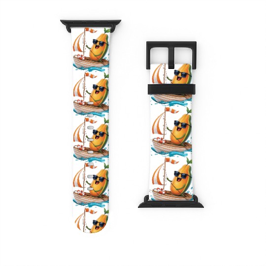 Fruit Boating Papaya Watch Bands For Apple Watch