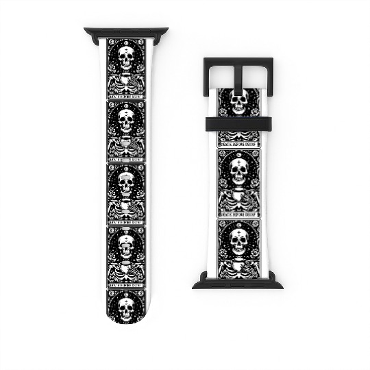 Death Before Decaf Tarot Card Watch Bands For Apple Watch
