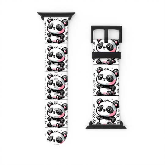 Panda doodle Watch Bands For Apple Watch