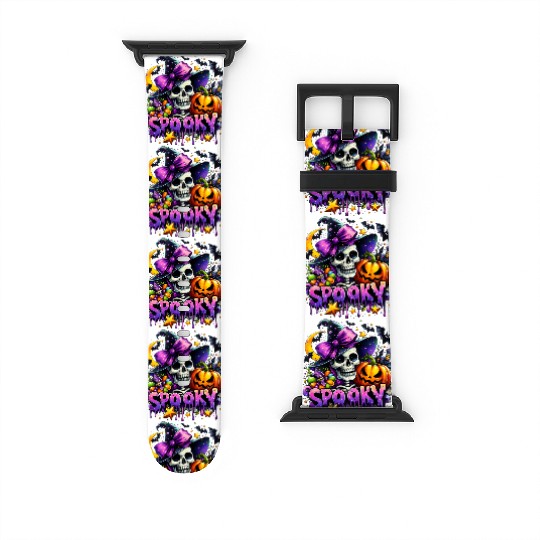 Halloween Spooky Season Witch Skeleton Watch Bands For Apple Watch