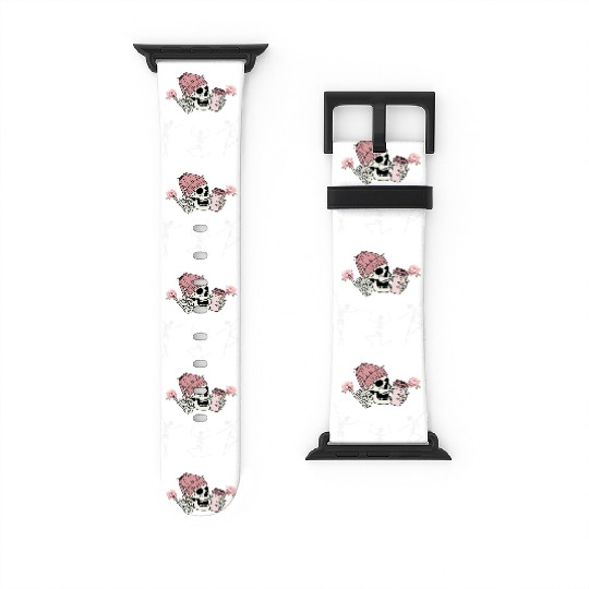 Yes I'm Cold I'm Always Cold Dancing Skeleton Hall Watch Bands For Apple Watch