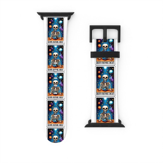 Tarot Card Collection - Death Before Decaf Watch Bands For Apple Watch