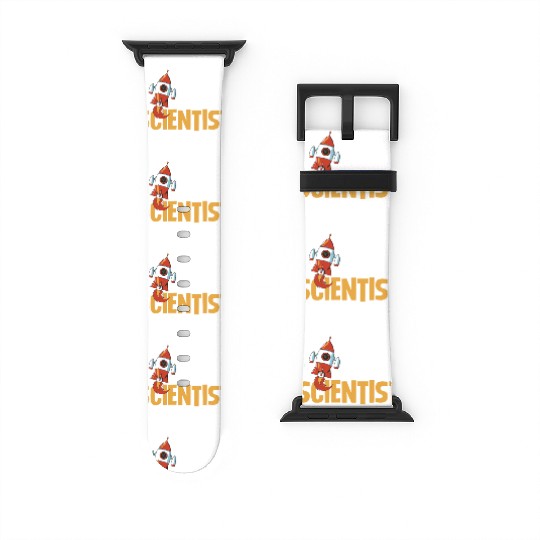 Rocket Scientist Cute Cartoon Rocket Fun Watch Bands For Apple Watch