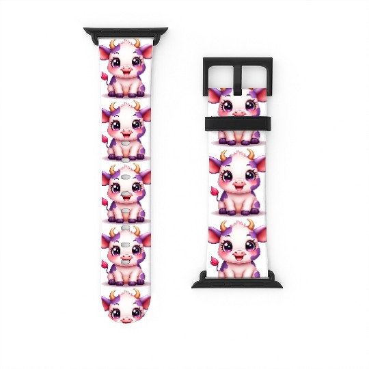 blueberry cow Gift unique Watch Bands For Apple Watch